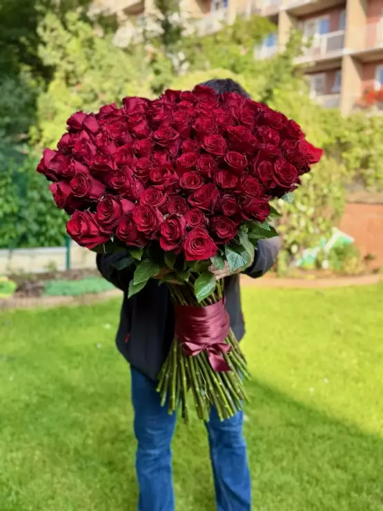 Kytice červených růží 70 cm Kytice červených růží 70 cm