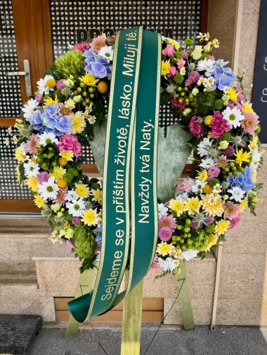 Smuteční věnec Premium luční