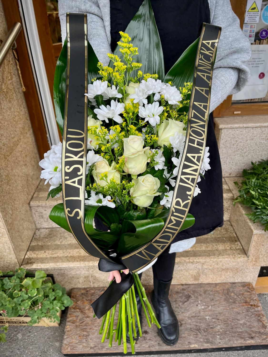 květiny na pohřeb