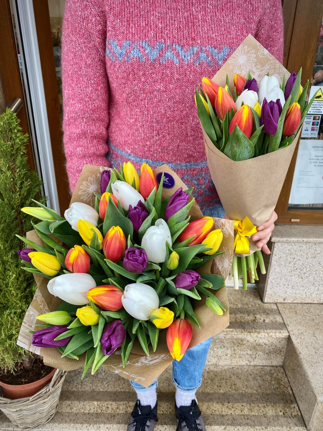 čerstvé tulipány