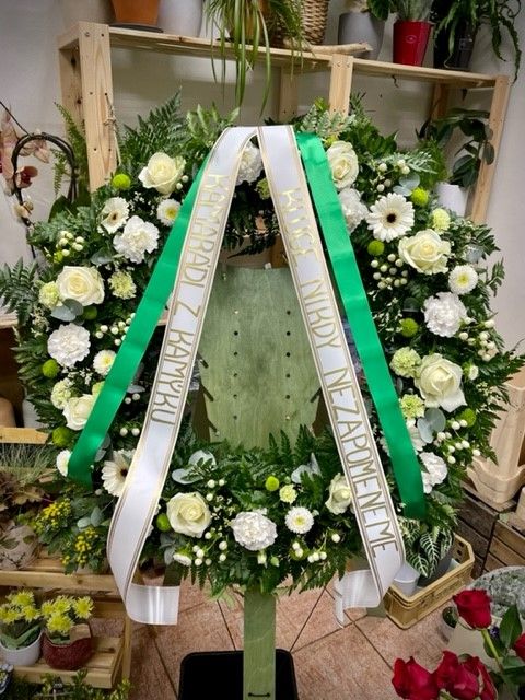 Smuteční věnec pro fanouška Bohemians
