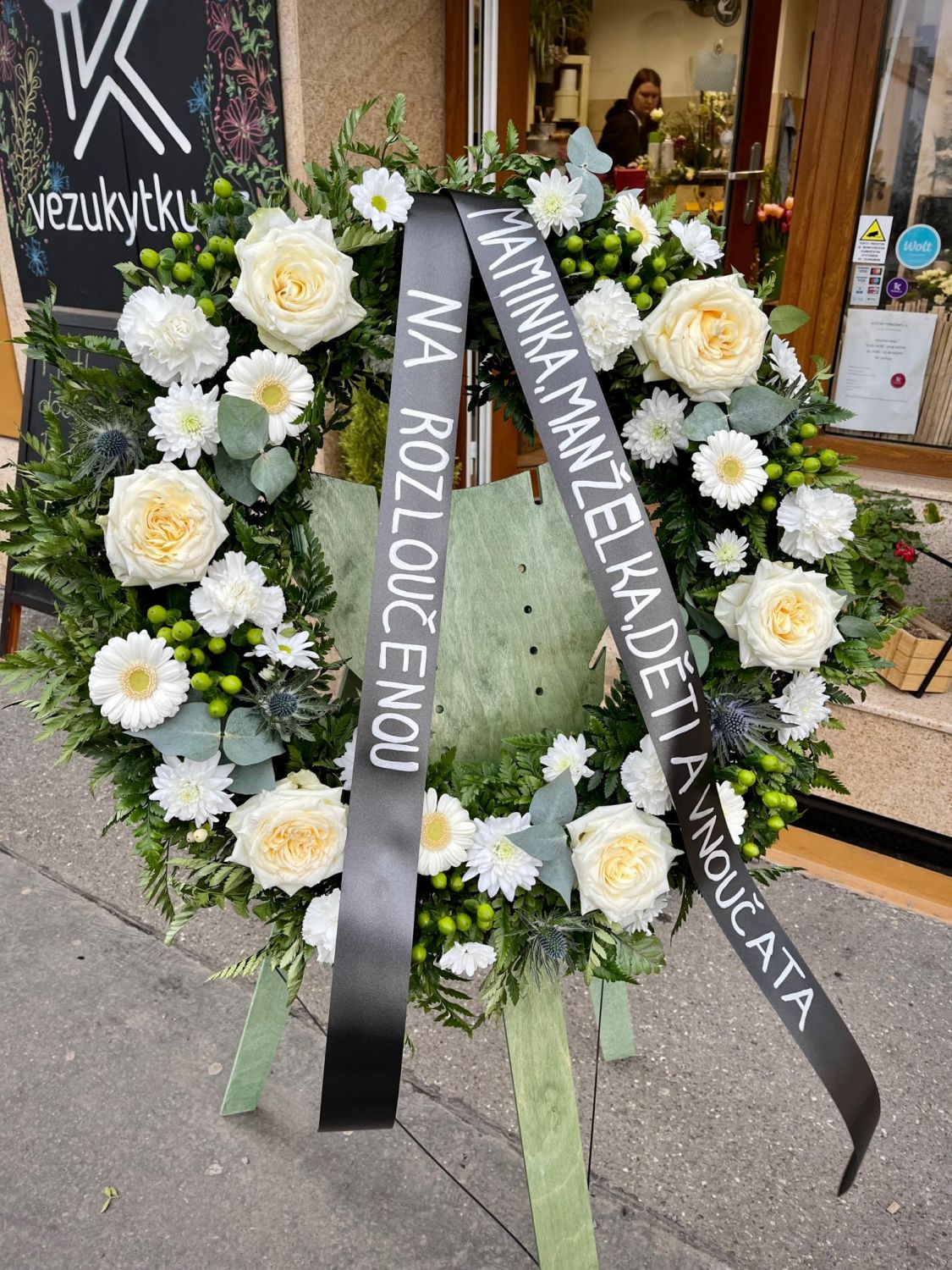 smuteční věnec