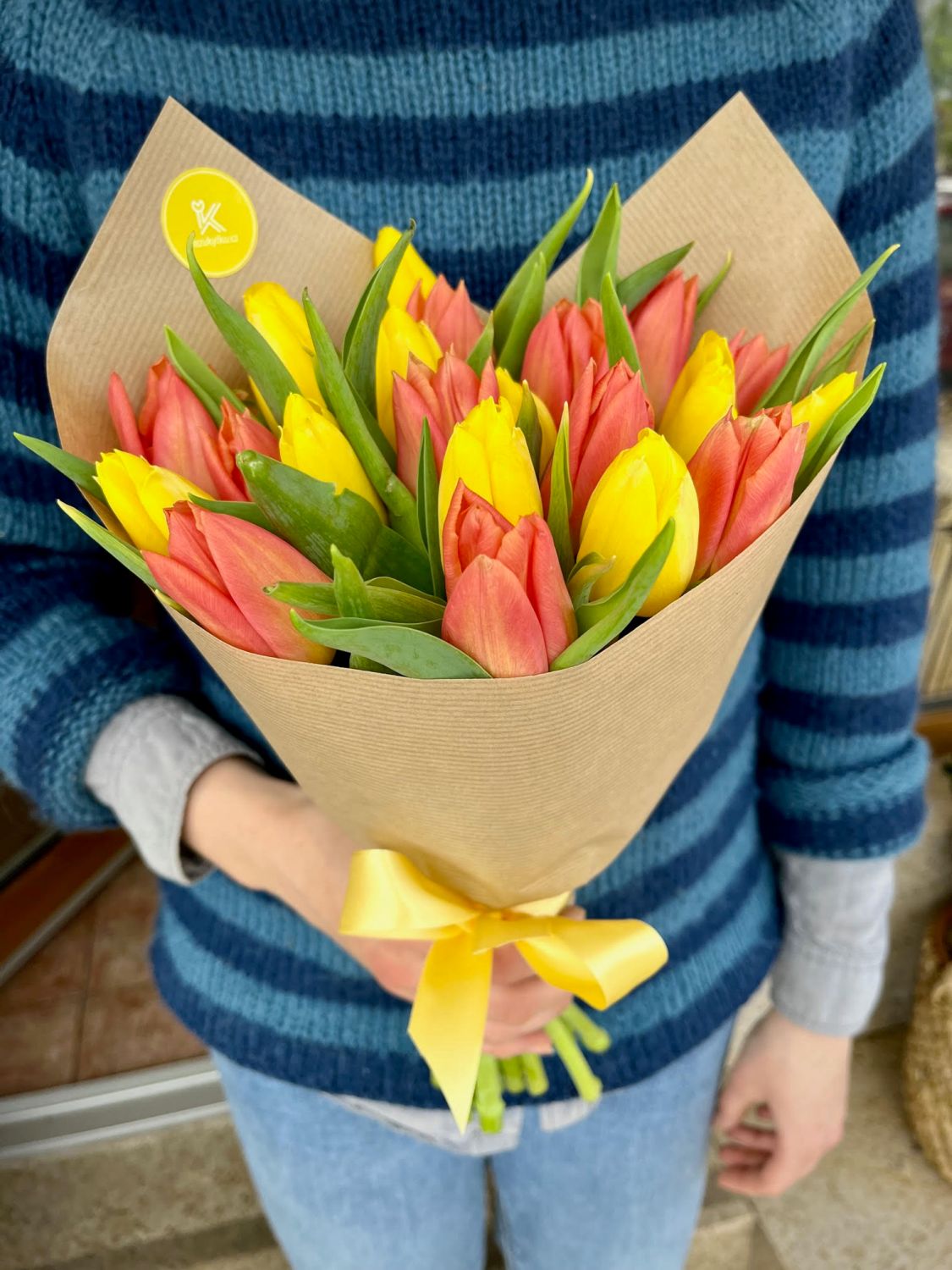 Doručení tulipánů