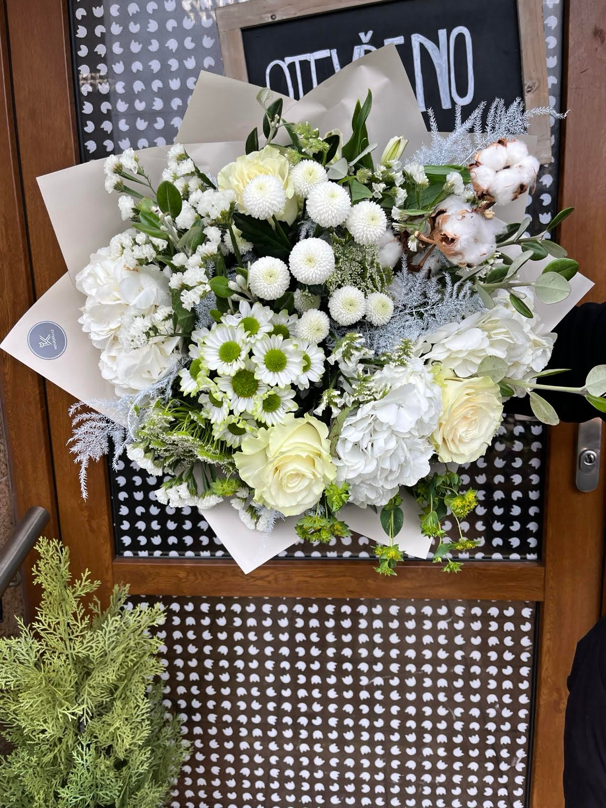 zimní kytice květiny strašnice