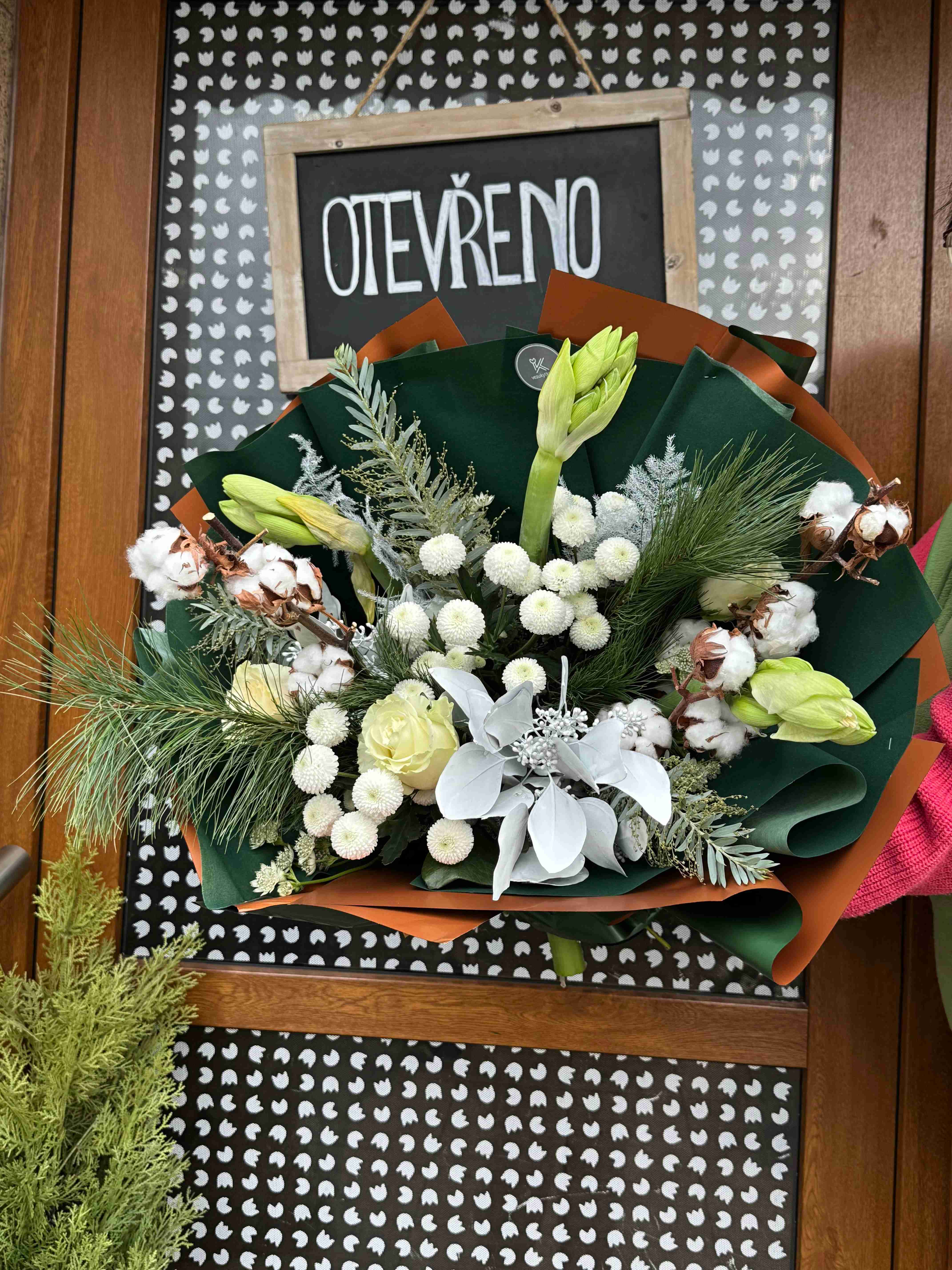 Zimní kytice na doručení květin