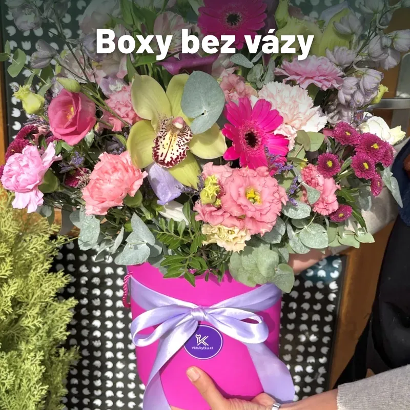 Květinové boxy bez vázy – flowerbox Praha