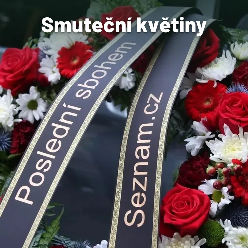 Smuteční květiny – věnce a kytice s doručením na obřad v Praze